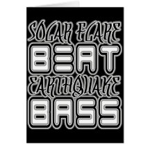 Tarjeta de cumpleaños de DRUMnBASS del HIP-HOP de 