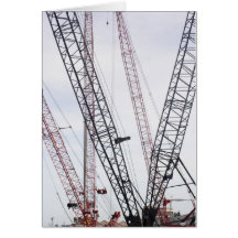 Tarjeta de cumpleaños de la construcción