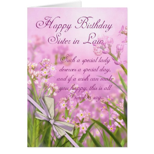 Tarjeta de cumpleaños de la cuñada - floral femeni de Zazzle.es