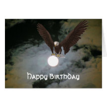 Tarjeta de cumpleaños de la fantasía de la Luna Ll