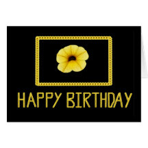 Tarjeta de cumpleaños de la flor de Millionbells