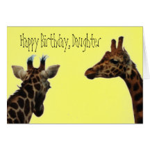 tarjeta de cumpleaños de la jirafa