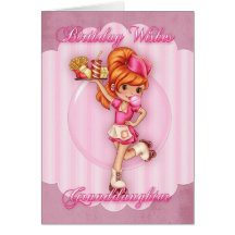 tarjeta de cumpleaños de la nieta - rosa lindo de 