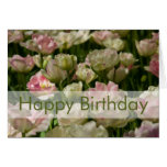 Tarjeta de cumpleaños de los tulipanes el | Geburt