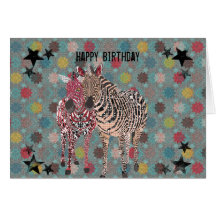 Tarjeta de cumpleaños de Zeb y de Zenya