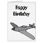 Tarjeta de cumpleaños del aeroplano