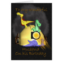 Tarjeta de cumpleaños del marido - dragones del mi