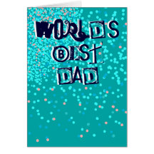 Tarjeta de cumpleaños del papá del mundo del padre