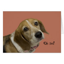 Tarjeta de cumpleaños del perro del beagle