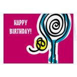 Tarjeta de cumpleaños del tenis