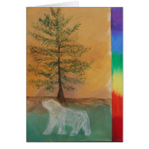 Tarjeta de cumpleaños del tótem del oso