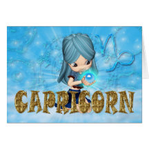 Tarjeta de cumpleaños del zodiaco del Capricornio 