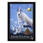 Tarjeta de cumpleaños del zodiaco del Capricornio