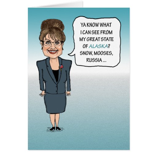 Tarjeta de cumpleaños divertida de Sarah Palin