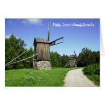 Tarjeta de cumpleaños estonia/Estland Geburtstag K