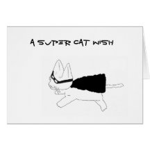 Tarjeta de cumpleaños estupenda del gato