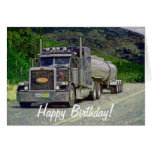 Tarjeta de cumpleaños grande del Camión-amante del