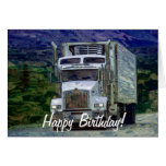 Tarjeta de cumpleaños grande del Camión-amante del