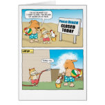 Tarjeta de cumpleaños linda y divertida del perro 