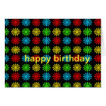 Tarjeta de cumpleaños - margarita retra de RGBY