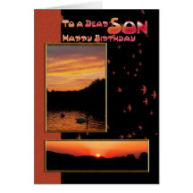 Tarjeta de cumpleaños para el hijo, estimado hijo