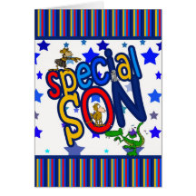 Tarjeta de cumpleaños para el hijo, hijo especial