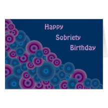 Tarjeta de cumpleaños retra enrrollada de la sobri