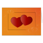 Tarjeta de dos corazones