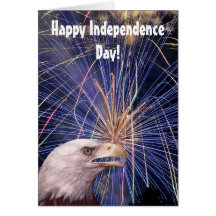 Tarjeta de Eagle del Día de la Independencia