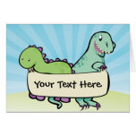Tarjeta de encargo de Dino