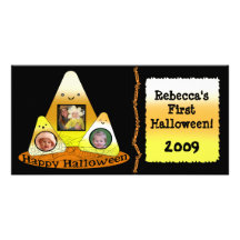 Tarjeta de encargo de la foto de Halloween del est Tarjetas Con Fotos Personalizadas