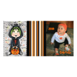 Tarjeta de encargo de la foto de Halloween Tarjetas Fotograficas
