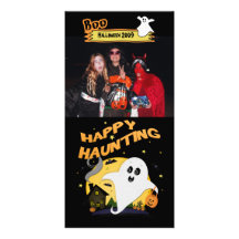 Tarjeta de encargo de la foto de Halloween Tarjetas Personales