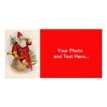 Tarjeta de encargo de la foto del navidad tarjeta personal con foto