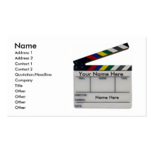 Tarjeta de encargo de la industria cinematográfica tarjetas de visita