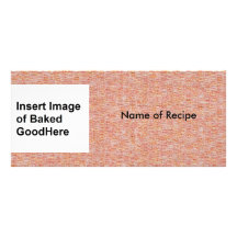 Tarjeta de encargo de la receta lona