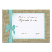 Tarjeta de encargo de la respuesta del arco de la  invitación personalizada