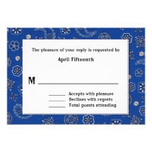 Tarjeta de encargo de RSVP del pañuelo que se casa Invitaciones Personalizada