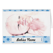 Tarjeta de encargo del bebé
