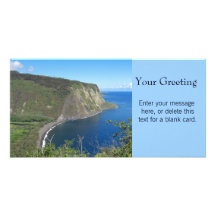 Tarjeta de encargo del valle de Waipio Tarjetas Con Fotos Personalizadas