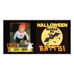Tarjeta de encargo divertida de la foto de Hallowe Tarjeta Personal Con Foto