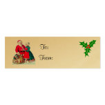Tarjeta de etiqueta del regalo del navidad tarjeta personal