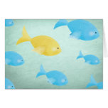 Tarjeta de felicitación a pescado de los pescados