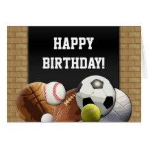 Tarjeta de felicitación All-star del cumpleaños de