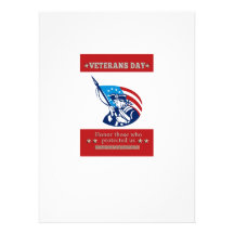 Tarjeta de felicitación americana del poster del d invitaciones personalizada