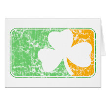 Tarjeta de felicitación apenada irlandés