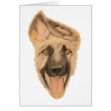 Tarjeta de felicitación - arte del perro