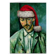 Tarjeta de felicitación campesina de Cézanne Santa