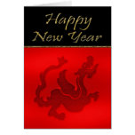 Tarjeta de felicitación china del Año Nuevo con el
