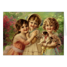 Tarjeta de felicitación con la pintura de Emilio V